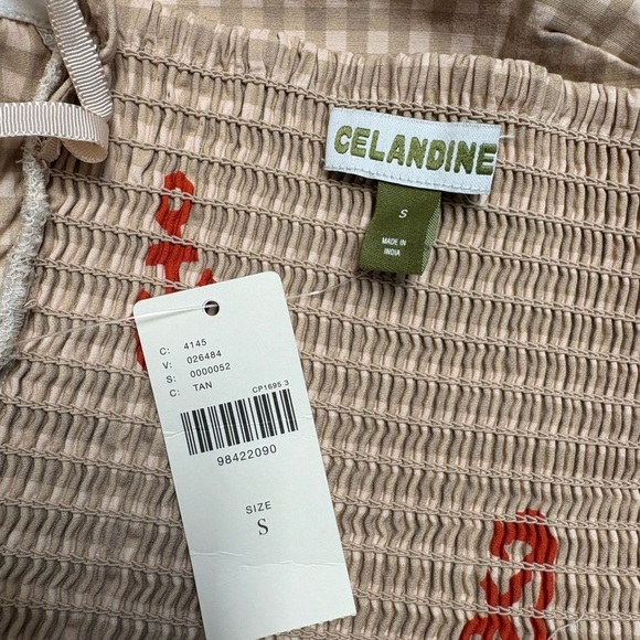 Anthropologie Beige and Red Patterned Women's Top - Picture 4 of 9